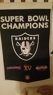 NFL Oakland Raiders Super Bowl Banner Wool • $145