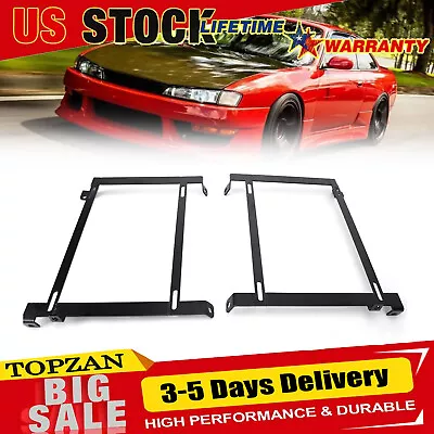 Low Mount Racing/Bucket Seat Tensile Steel Bracket Base For S13 Nissan 240Sx USA • $69.69