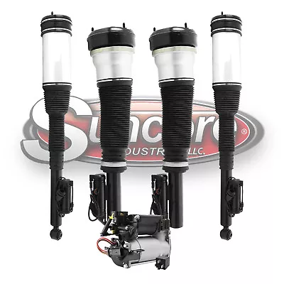 2000-06 Mercedes S500 W220 Front & Rear Air Struts Air Compressor And Relay Kit • $756.46