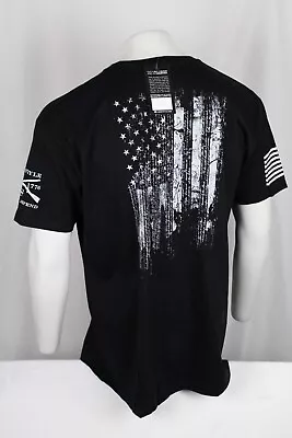 Grunt Style Men's 1776 Flag T Shirt Short Sleeve Shirt Crew XXL Black • $19.54