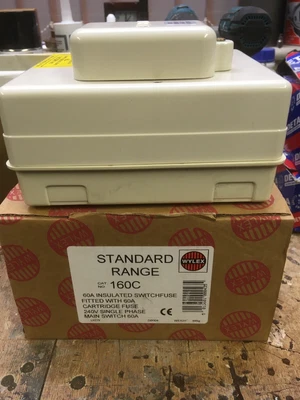 WYLEX. 160C Standard Range 60A Insulated Switch Fuse • £45