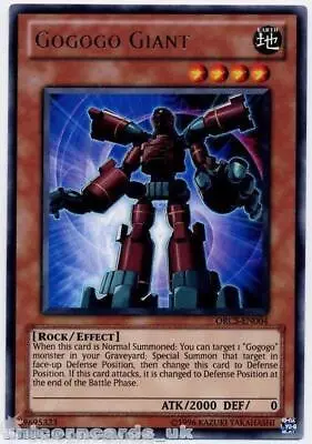 ORCS-EN004 Gogogo Giant Rare UNL Edition Mint YuGiOh Card • £0.99