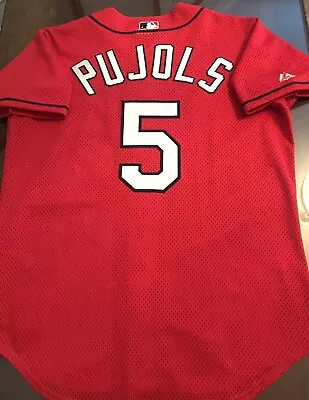 Albert Pujols #5 St Louis Cardinals Spring/BP Authentic Majestic Jersey Size M • $149.99