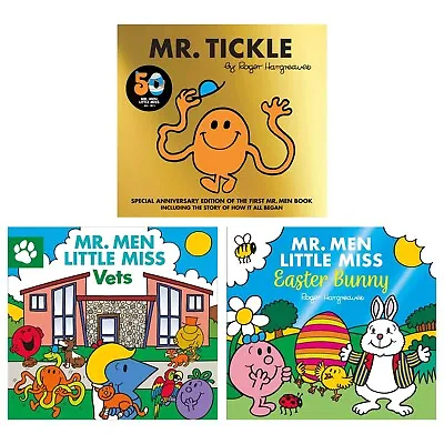 £12.99 • Buy Mr. Men & Little Miss Collection By Roger & Adam Hargreaves 3 Books - Age 3+- PB
