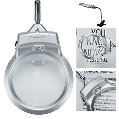 Magnifying Glass Light Magnifying Lamp Desk Lamp With Magnifier For Close Work • $13.42