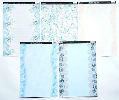 10 X A4 Kanban Printed Card - Blue Bloom Variety Pack - Just 20p Each (178) • £2