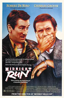 Midnight Run (1988) Robert De Niro Mafia Movie Poster Print 2 • $6.49