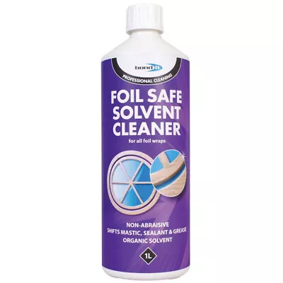 Foil Safe Solvent Cleaner Upvc Woodgrain Textured Window Door Frame Cleaning 1l • £7.99