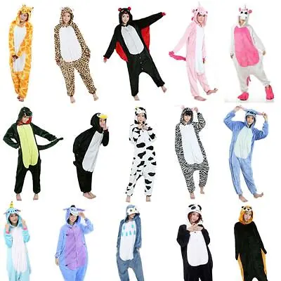£17.95 • Buy Unisex Adult Kigurumi Animal Character Costume 1Onesie1 Pyjamas Fancy Dress