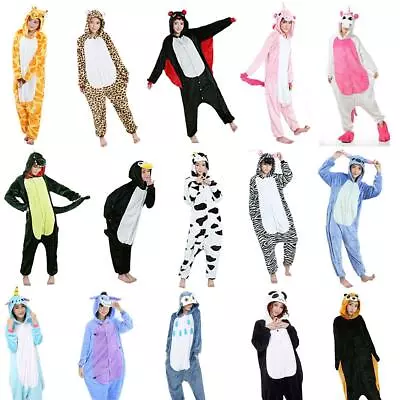 Unisex Adult Kigurumi Animal Character Costume 1Onesie1 Pyjamas Fancy Dress • £17.95