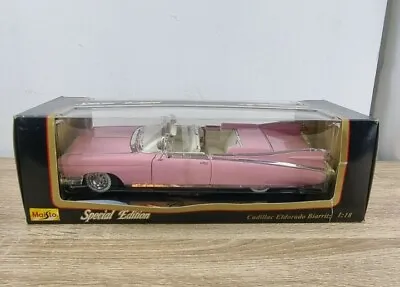 Maisto 1/18 Scale Diecast Model Car 1959 Cadillac Eldorado Biarritz Pink. Boxed • £50