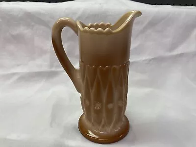 Antique Greentown Chocolate Slag GlassCreamer / Milk Pitcher • $24.99