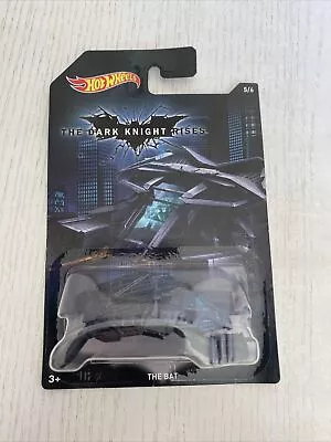 Hot Wheels Bat Batman The Dark Knight Rises 2014 Dfk69 1:64 Brand New On Card • £4.99