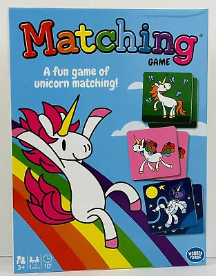 Unicorn Kids Memory Matching Game 72 Tile By Wonder Forge Ages 3+ NEW/SEALED  • $8.48