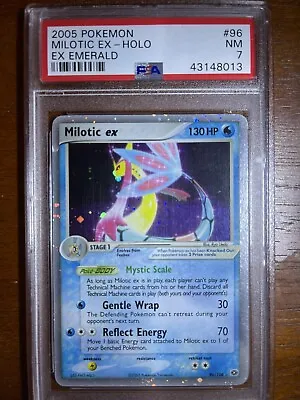 PSA 7 2005 Pokemon Milotic Ex Holo Ex Emerald #96 • $249.95