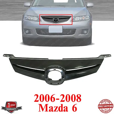 Grille Assembly Molding Black For 2006 - 2008 Mazda 6 • $52.54
