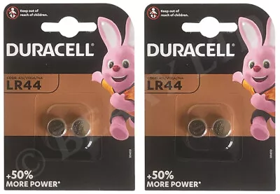 LR44 A76 AG13 V13GA L1154 | DURACELL Original | Alkaline Battery | 1.5v | 4-Pack • £3.99