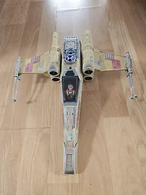 Vintage 1995 TONKA Star Wars X WING FIGHTER With Luke Skywalker • £20