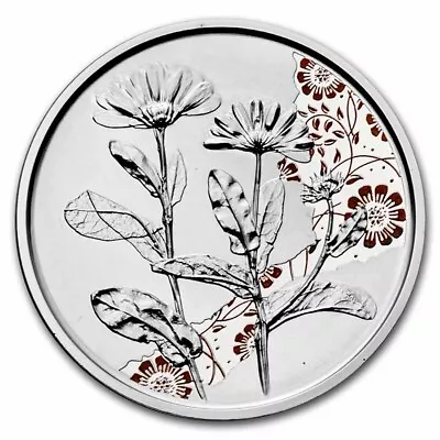 2022 Austria Proof Silver €10 Language Of Flowers (Marigold) • $56.40