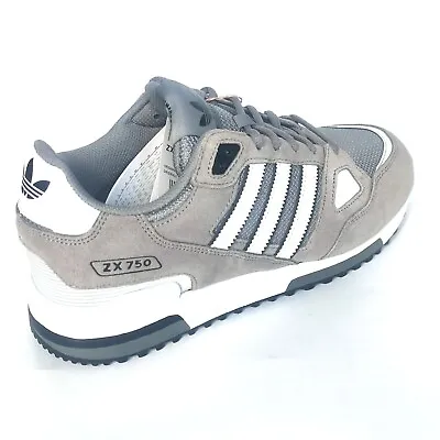 Adidas ZX 750 Mens Shoes Trainers Uk Size 7 To 12 GW5529 Originals  Grey Silver • £59.98