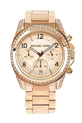 Michael Kors Ladies WATCH Blair Chronograph Watch. Rose Gold  RRP£258 • $186.50