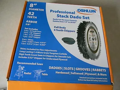 Oshlun  8  42T Dado  Blade  SDS-0842  • $104.80