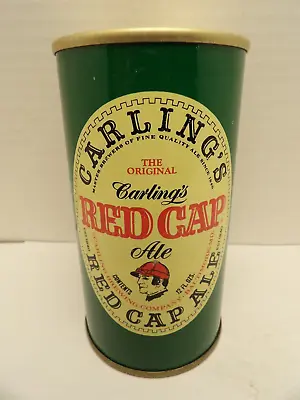 Red Cap Ale Carling Straight Steel Pull Tab Beer Can #112-35 Baltimore Maryland • $15