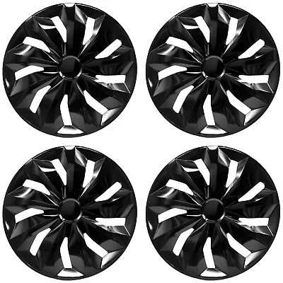 16  Set Of 4 Black Wheel Rim Cover Hub Caps Classic Hub Caps US • $46.49