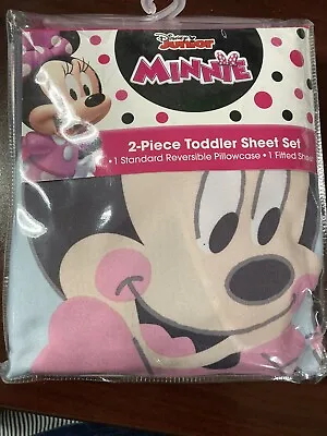 Disney Junior Minnie Mouse 1-Toddler Fitted Sheet & 1-Reversible Pillowcase  • $21.99