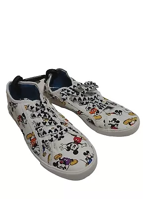 Disney Parks Canvas Shoes Sneakers Classic Mickey Mouse Print Size US 7 Women’s • $16