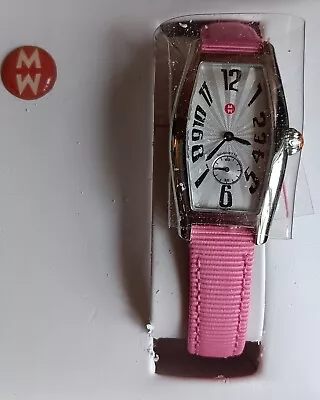 Women's Ladies Michele Coquette Watch NEW In Box With Pink Band • $150
