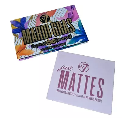 W7 Eyeshadow Palette Bundle Mardi Gras & Just Mattes • £19.99