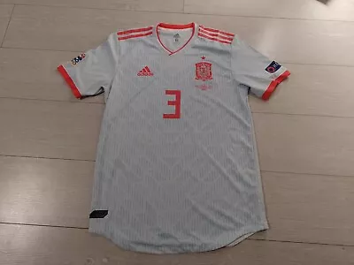 Rare Spain Adidas Match Worn Away Shirt Sergio Reguilon V Switzerland 2020 • $311.06
