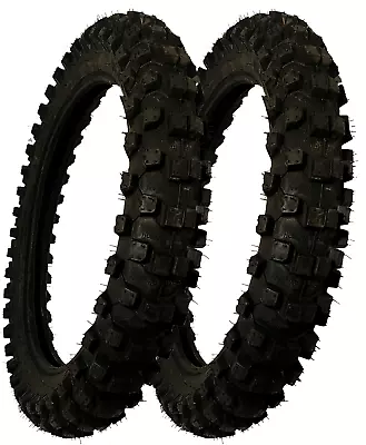 New 2 Pack Rear Tire 70/100-19 Performance Quality For Offroad Racing Dirt Bikes • $289.43