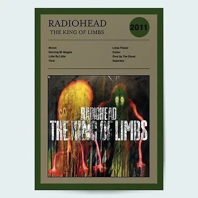 Radiohead The King Of Limbs Fine Art Album Music Poster • £3.99