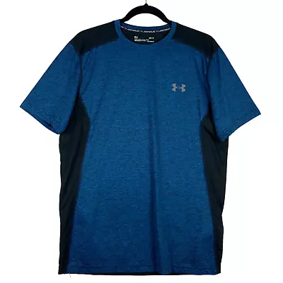 Under Armour Black & Blue Active Sport Tee Shirt Size M • $29