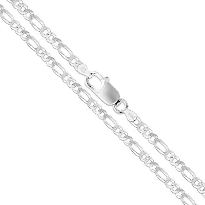 Sterling Silver 4.5mm Figaro Necklace 925 Italy Genuine 925 Wholesale Chain • $10.99