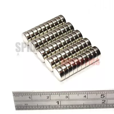 Magnets 9x3 Mm Neodymium Disc Strong Round Magnet 9mm Dia X 3mm Craft Fridge • £5.79