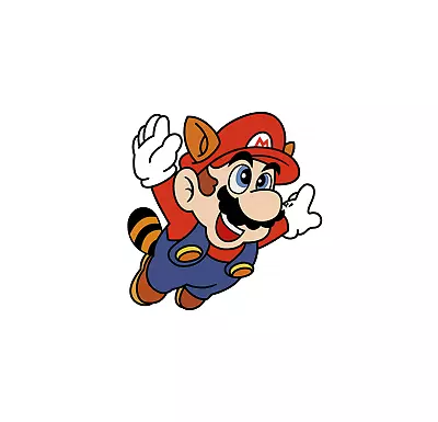 Super Mario - Raccoon Mario Decal/Sticker Die Cut Car/Window/Laptop/Wall/Helmet • $4.99