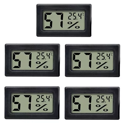 1/5X Digital Hygrometer Humidity Meter Tester Reptile Temperature Thermometer AU • $9.59