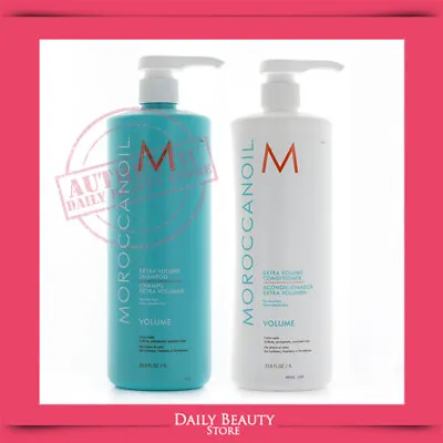 Moroccanoil Extra Volume Shampoo And Conditioner 33oz 1LT SET NEW FAST SHIP • $130.99