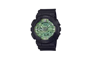 Casio G-Shock Analog Digital GA-110 Series Green Dial Men's Watch GA110CD-1A3 • $129.94