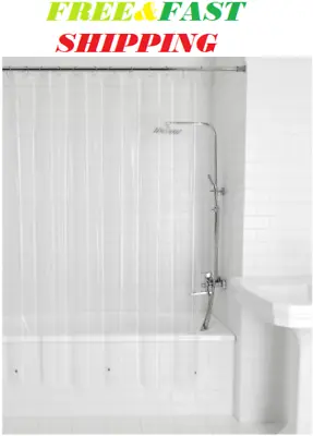 Clear Shower Curtain Liner Anti-Bacterial PEVA 70x71 Water Repellent Mainstays.. • $4.75