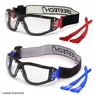 Safety Glasses Goggles Clear Hybrid Foam Padded Work Lab Anti Fog JORESTECH • $9.99