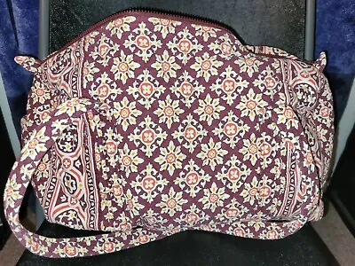 Vera Bradley Travel Quilted Duffle Bag Maroon Medallion Retired Pattern • $11.50