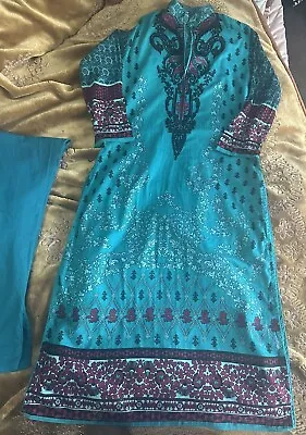 Pakistani 2 Piece Summer Lawn Suit Stitched Size Small • £10