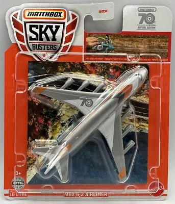 Matchbox Sky Busters MBX 6-2 Airline Mattel 70 Years Special Edition 2022 • $12.40