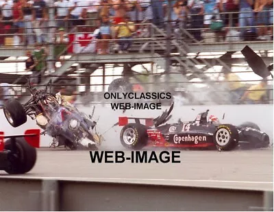1995 Stan Fox Aj Foyt Indy 500 Wild Crash 8x10 Photo Indianapolis Motor Speedway • $14.41