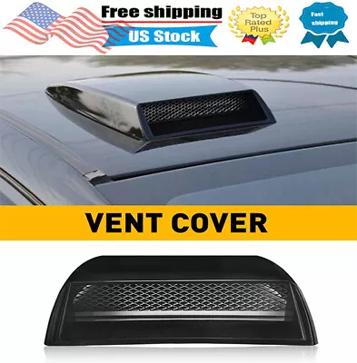 Universal Black Car Decorative Air Flow Intake Hood Scoop Vent Bonnet Cover • $13.99