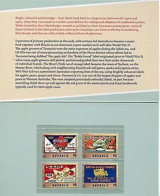 2016 Nostalgic Fruit Labels - Post Office Pack • $6.50